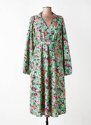 Rochie lungă mâneci lungi mâneci lungi verde VERO MODA femeie