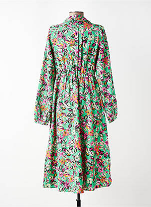 Rochie lungă mâneci lungi mâneci lungi verde VERO MODA femeie