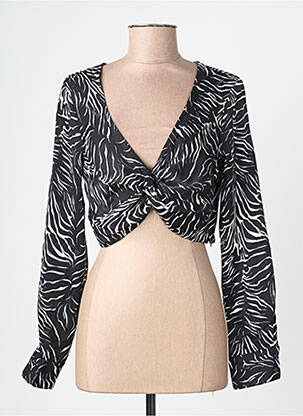 Top mâneci lungi negru ONLY femeie