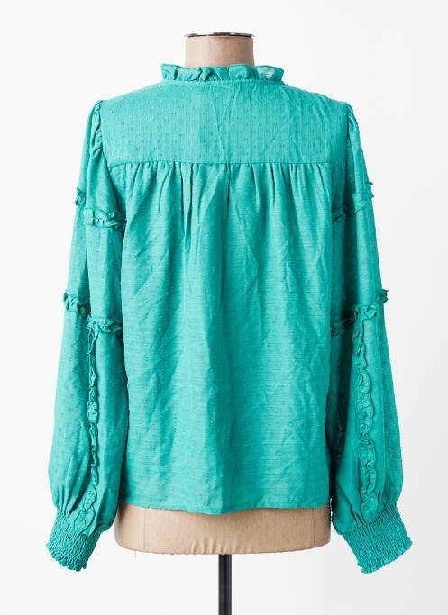 Cămașă croială dreaptă mâneci lungi verde VILA femme