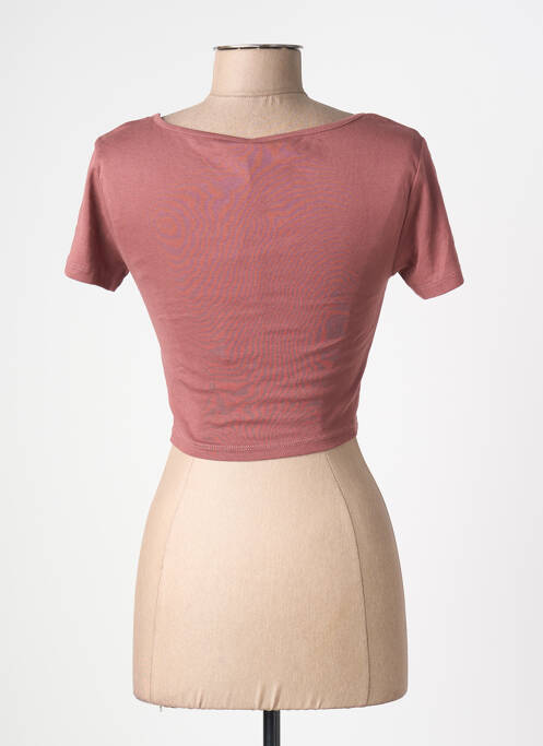 Tricou guler rotund mâneci scurte roșu ONLY femme