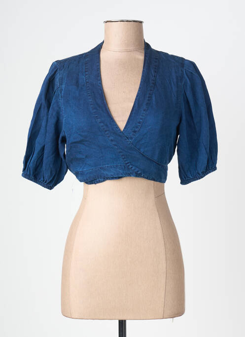 Top albastru MANGO femme