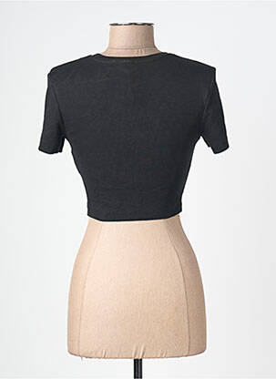 Top scurt negru ONLY femeie