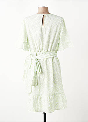 Rochie scurtă guler rotund verde VERO MODA femeie
