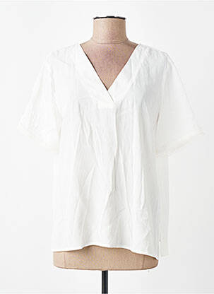 Tricou guler în v alb JACQUELINE DE YONG femeie