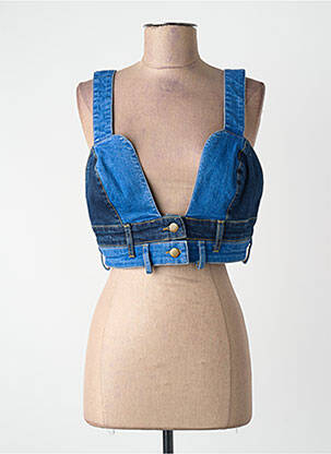 Top scurt albastru YOUNG DESIGNERS femeie