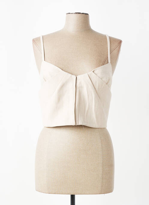 Top bej MANGO femme