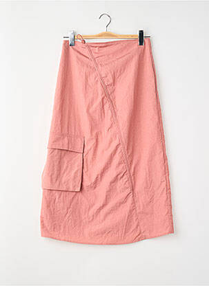 Fustă midi roz NEON & NYLON femeie