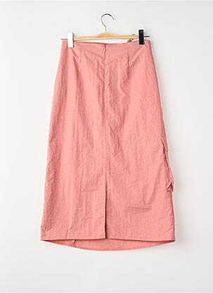 Fustă midi roz NEON & NYLON femeie