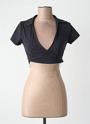 Top scurt negru TALLY WEIJL femeie