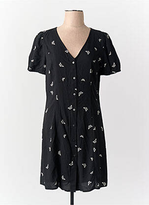 Rochie scurtă guler în v negru ONLY femeie