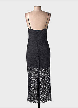 Rochie lungă negru MANGO femeie