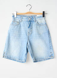 Șort croială dreaptă talie înaltă albastru ONLY femeie