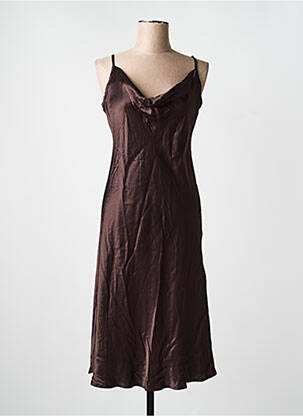 Rochie scurtă maro NOOR BY NORA GHARIB femeie