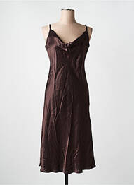 Rochie scurtă maro NOOR BY NORA GHARIB femme