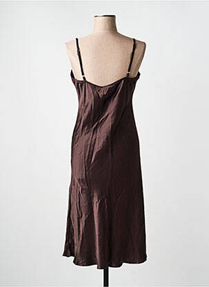 Rochie scurtă maro NOOR BY NORA GHARIB femeie