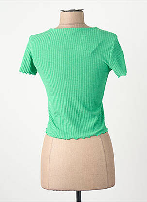 Tricou guler rotund verde ONLY femeie
