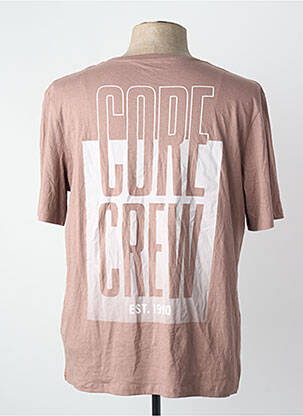 Tricou croială dreaptă mâneci scurte maro JACK & JONES bărbat