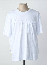 Tricou guler rotund mâneci scurte alb JACK & JONES bărbat