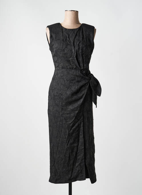 Rochie midi negru ASTRID BLACK LABEL femme
