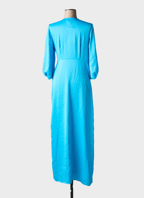 Rochie lungă guler în v mâneci 3/4 albastru ONLY femme