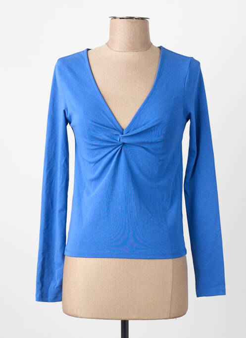 Tricou albastru MANGO femme