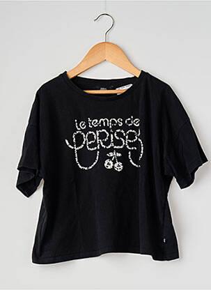 Tricou negru LE TEMPS DES CERISES femeie