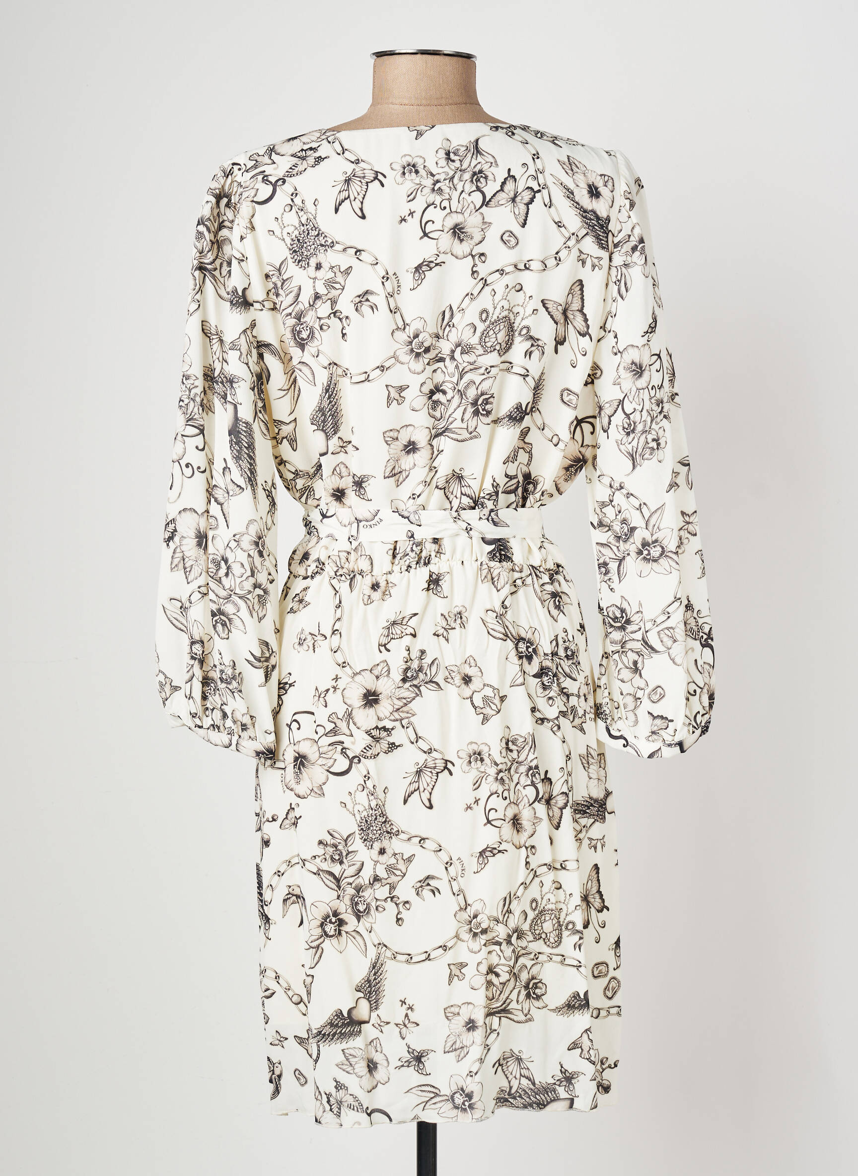 Rochie scurtă alb PINKO femeie