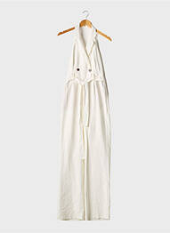Salopetă-pantalon alb MANGO femeie