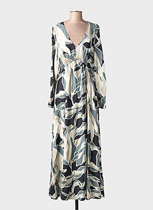 Rochie lungă mâneci lungi mâneci lungi gri VERO MODA femeie