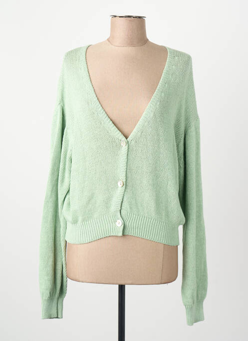 Vestă cu mâneci lungi verde BELLITA femme