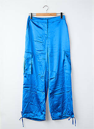 Pantalon cargo albastru NOOR BY NORA GHARIB femeie