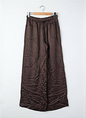Pantalon larg maro ASTRID BLACK LABEL femeie