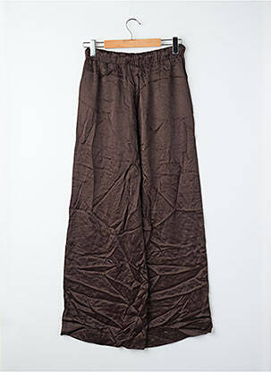 Pantalon larg maro ASTRID BLACK LABEL femeie