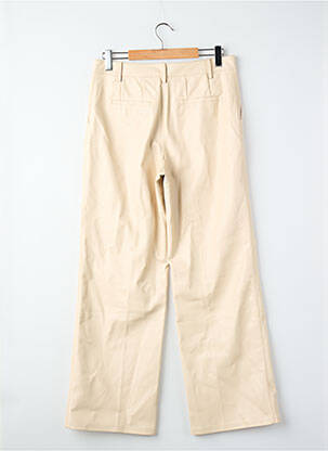Pantalon larg bej MANGO femeie