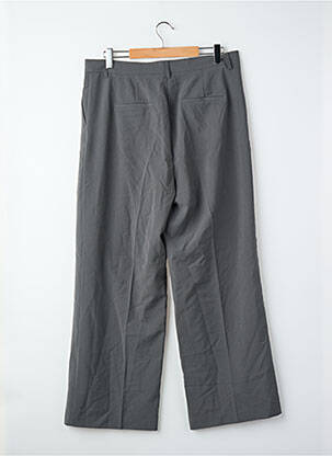 Pantalon larg închidere cu fermoar sub clapetă cu cârlig gri VERO MODA femeie