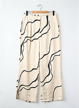 Pantalon larg bej VERO MODA femeie