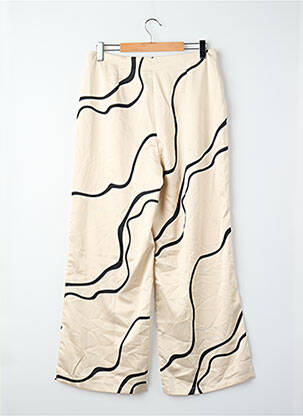 Pantalon larg bej VERO MODA femeie