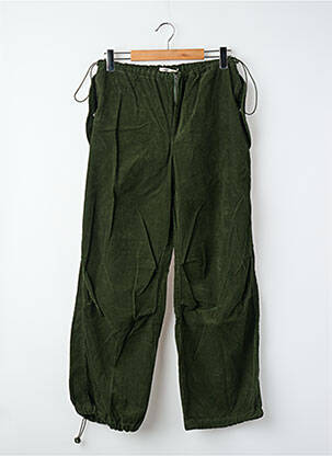 Pantalon larg mărime normală mărime normală verde ONLY femeie