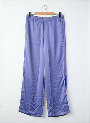 Pantalon larg talie înaltă talie înaltă violet JJXX femeie