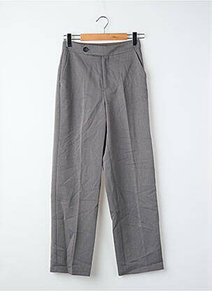 Pantalon drept croială dreaptă gri ONLY femeie
