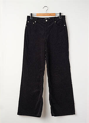 Pantalon larg negru MANGO femeie