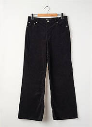 Pantalon larg negru MANGO femeie