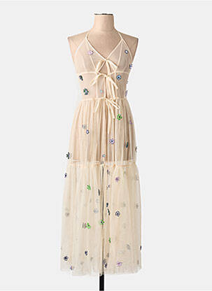 Rochie lungă bej YOUNG DESIGNERS femeie