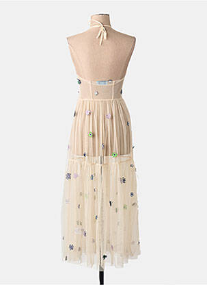 Rochie lungă bej YOUNG DESIGNERS femeie