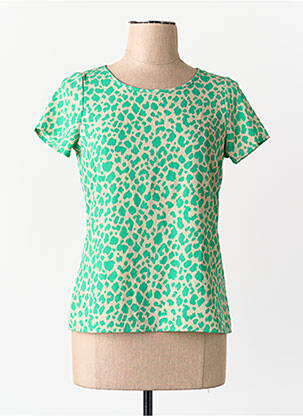 Tricou guler rotund verde VERO MODA femeie