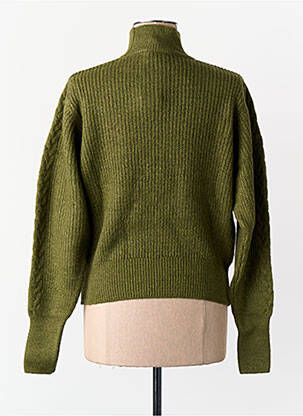 Pulover cu guler înalt verde ASTRID BLACK LABEL femeie