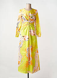 Rochie lungă mâneci lungi mâneci lungi galben SOMETHING NEW femme