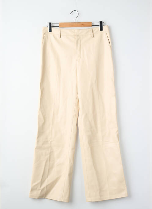 Pantalon larg bej MANGO femme