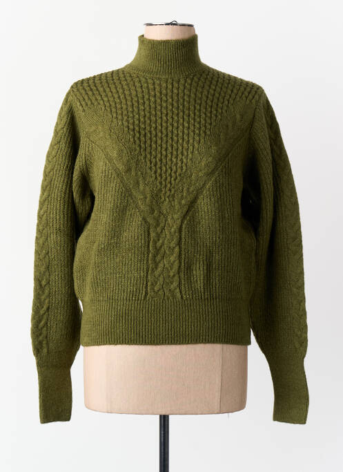Pulover cu guler înalt verde ASTRID BLACK LABEL femme